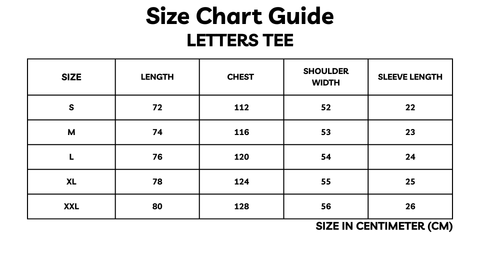 Letters T-shirt