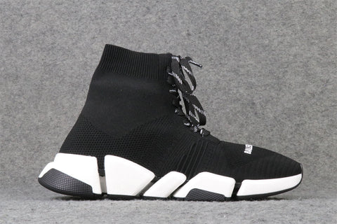 Balenciaga Speed 2.0 Lace-Up Sneaker 'Black White'
