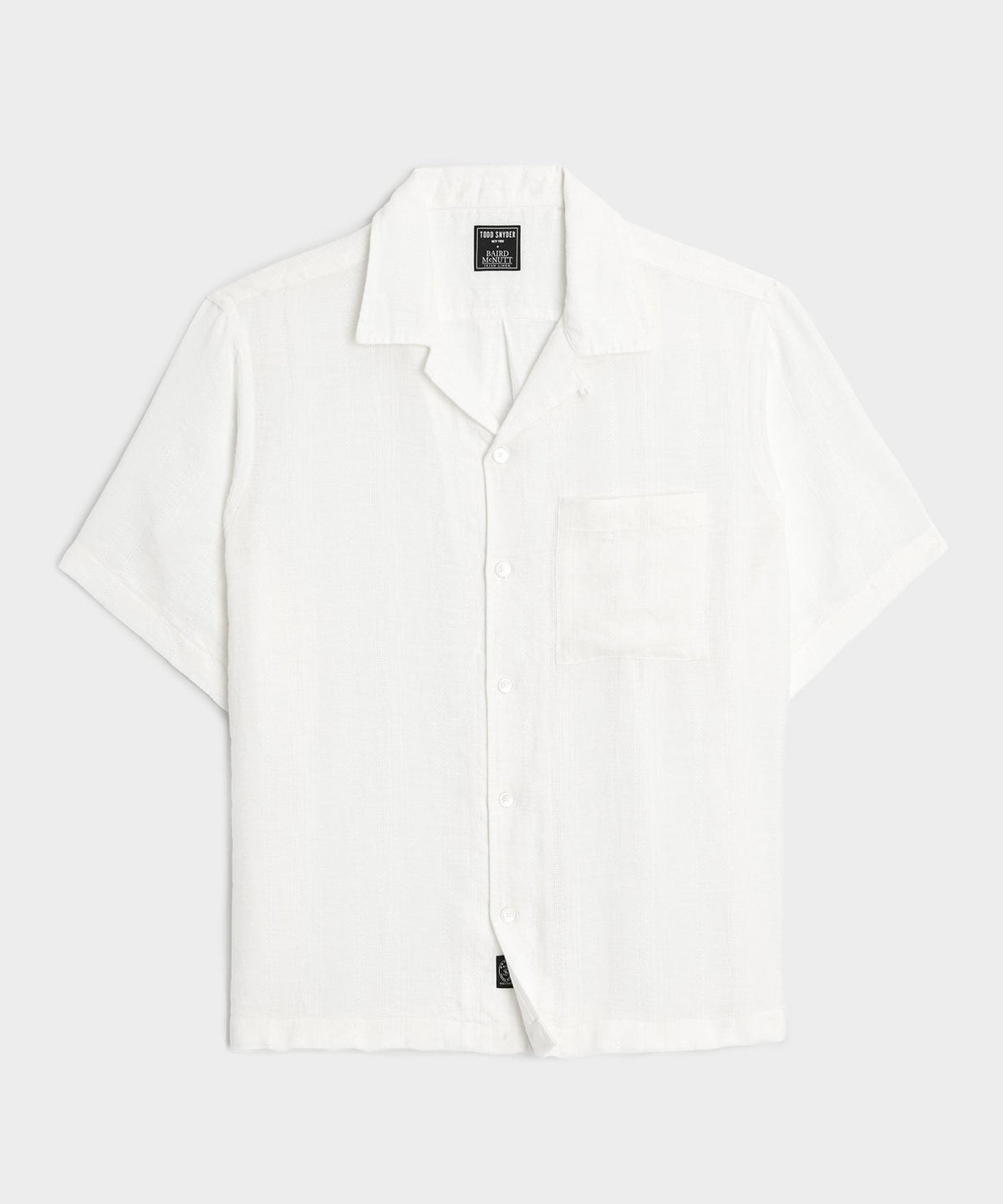Textured Linen Capri Shirt