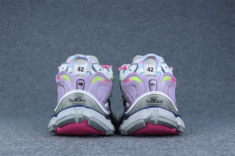 Balenciaga Runner Sneaker 'Grey Light Purple Neon Yellow'