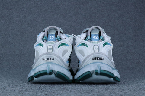 Balenciaga Wmns Runner Sneaker 'Worn-Out - White Green Blue'