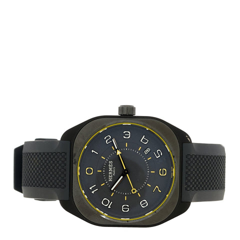 Graphene Nickel Rubber 39mm H08 Automatic Watch Noir