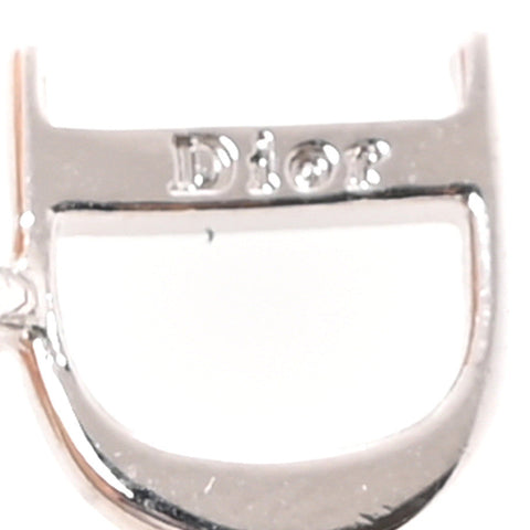 Crystal Hoop Earrings Silver