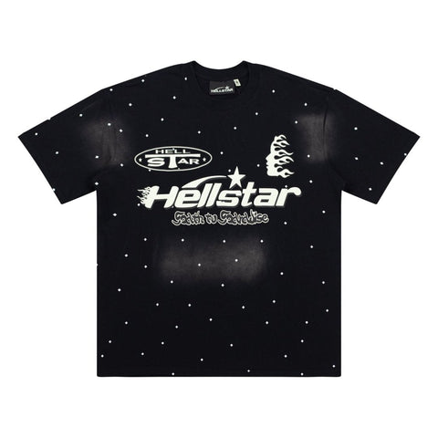 Hellstar Not Of This Earth Cartoon Black Tee