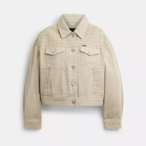Coach Outlet Garment Dyed Denim Jacket