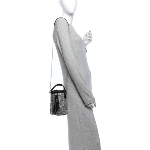 Raso Crystal Starlight Bucket Bag Black