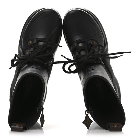 Mat Rubber Monogram LV Archlight Sneaker Boots 38 Black