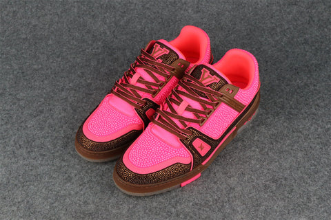 LV Trainer 'Crystal Pink Brown' (Rare Edition)