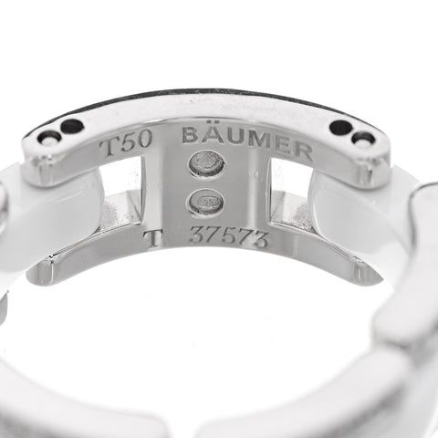18K White Gold Ceramic Diamond Medium Ultra Ring White 50 5.5