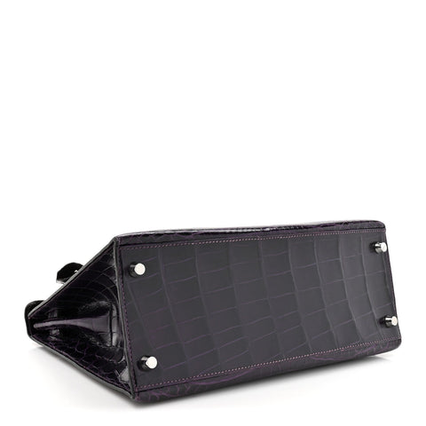 Shiny Niloticus Crocodile Kelly Sellier 28 Amethyst