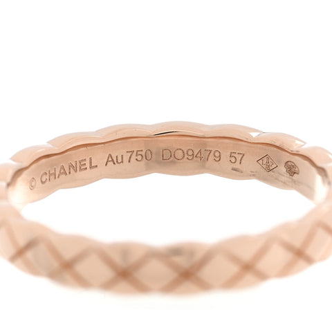 18K Beige Gold Mini Coco Crush Ring 57 8