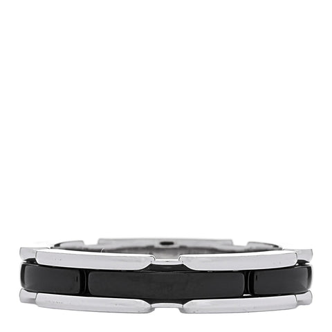 18K White Gold Black Ceramic Small Ultra Ring 59 8.75