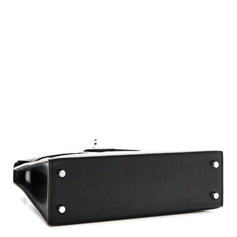 Chevre Chamkila Clou de Coeur Mini Kelly Sellier 20 Black