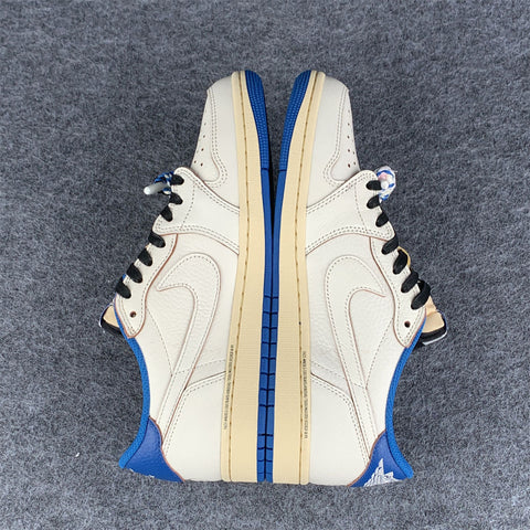 Fragment Design x Travis Scott x Air Jordan 1 Retro Low OG SP 'Sail Military Blue' (B-Grade)