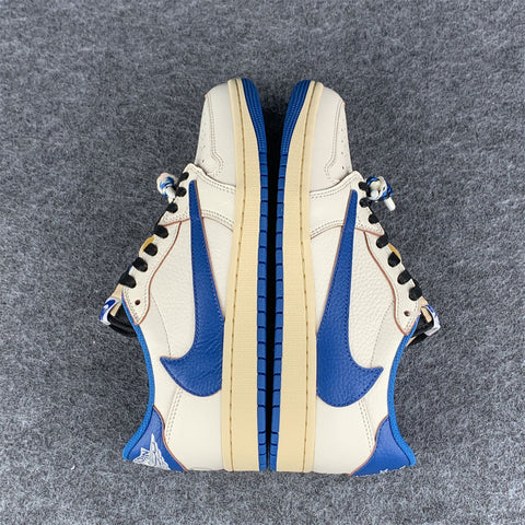 Fragment Design x Travis Scott x Air Jordan 1 Retro Low OG SP 'Sail Military Blue' (B-Grade)