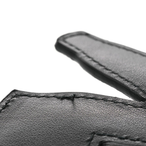 Calfskin Hoodie Trick Bag Charm Grigio