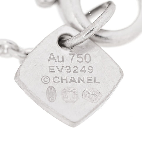 18K White Gold Diamond Coco Crush Station Bracelet