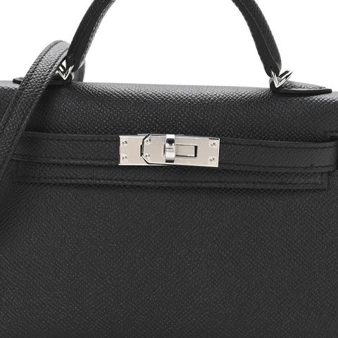 Epsom Mini Kelly Sellier 20 Black