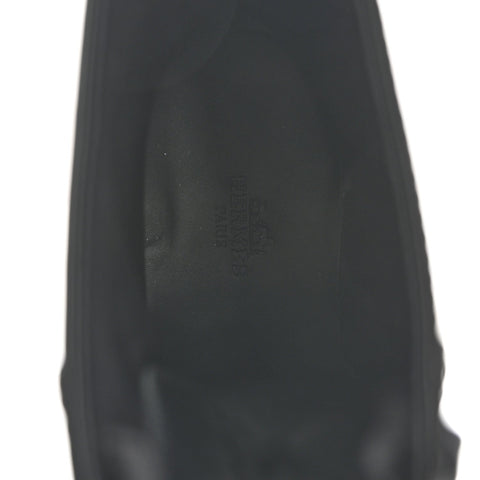 Glossed Calfskin Funk Ankle Boots 36 Black