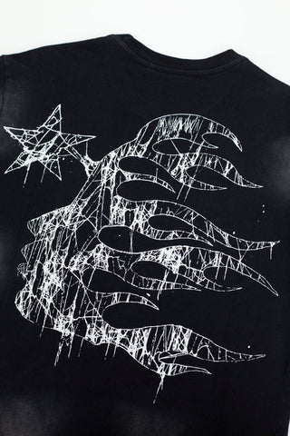 Hellstar Grunge Claw Star Drip Vintage Washed Tee