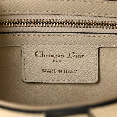 Grained Calfskin Saddle Bag White