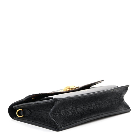 Damier Ebene Vavin Chain Wallet Black