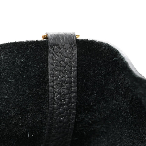 Taurillon Clemence Picotin Lock 22 MM Black