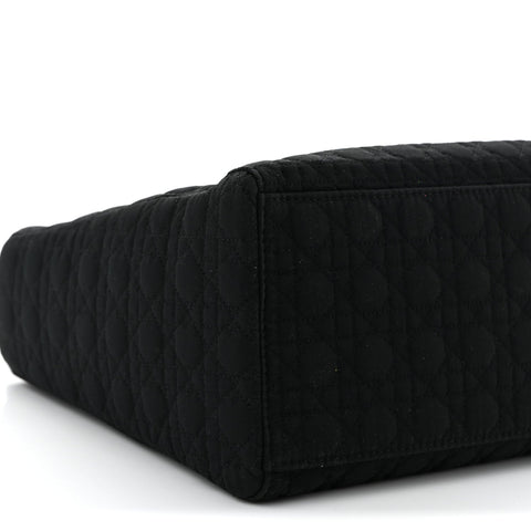 Nylon Cannage Large Lady Dior Black