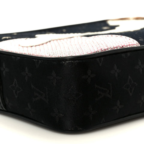 Satin Mini Monogram Conte De Fees Pochette Black