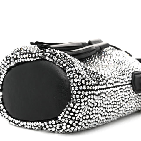 Raso Crystal Starlight Bucket Bag Black