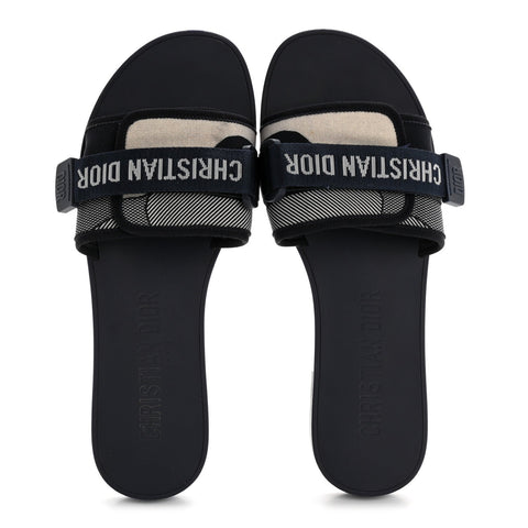 Technical Stretch Fabric Camouflage Dio(r)evolution Slide Sandals 41 Deep Blue