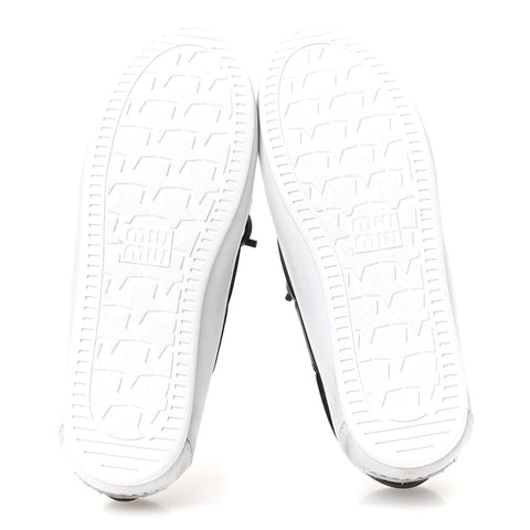 Vitello Deco Boat Loafers 37 White Black