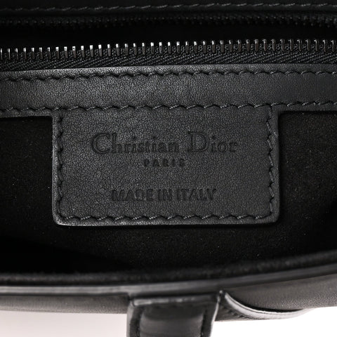 Ultra Matte Calfskin Saddle Bag Black