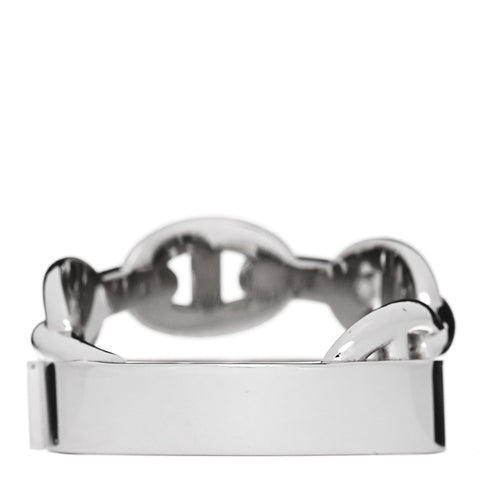 18K White Gold Kelly Diamond Double Tour Chaine d'Ancre Pave Ring 50 5.5