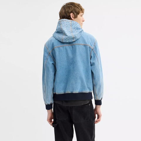 Coach Outlet Signature Denim Zip Jacket