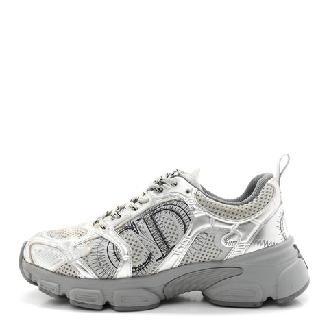 Technical Mesh Dior Chrono Sneakers 38 Silver