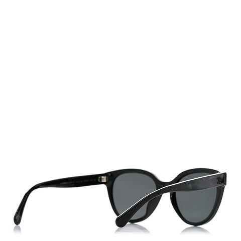 Acetate CC Butterfly Sunglasses 5414-A Black
