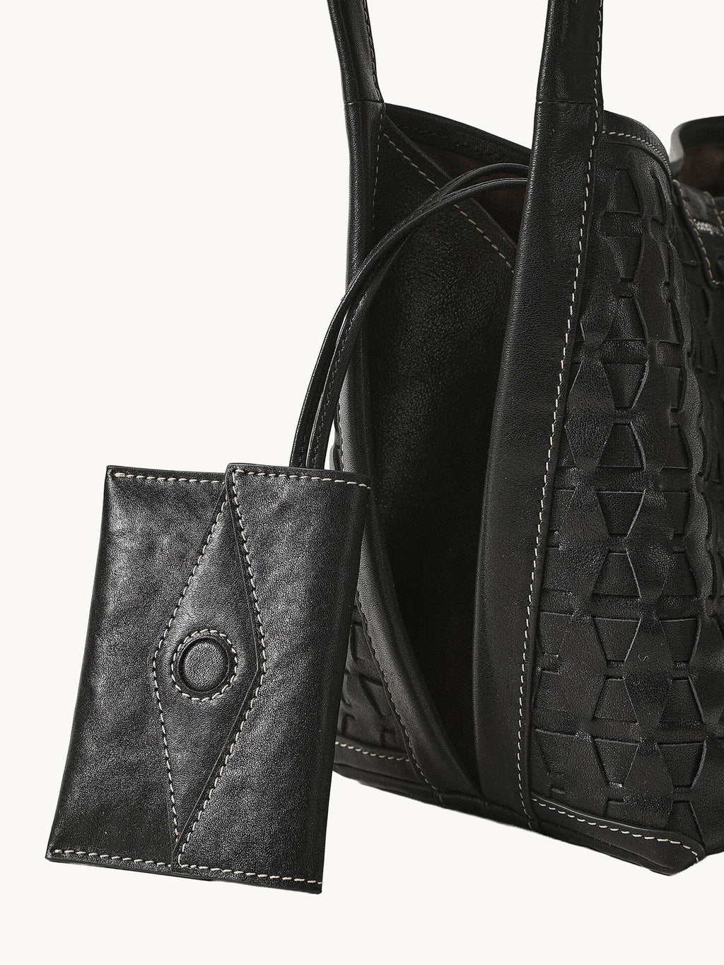 Lattice Bucket Bag