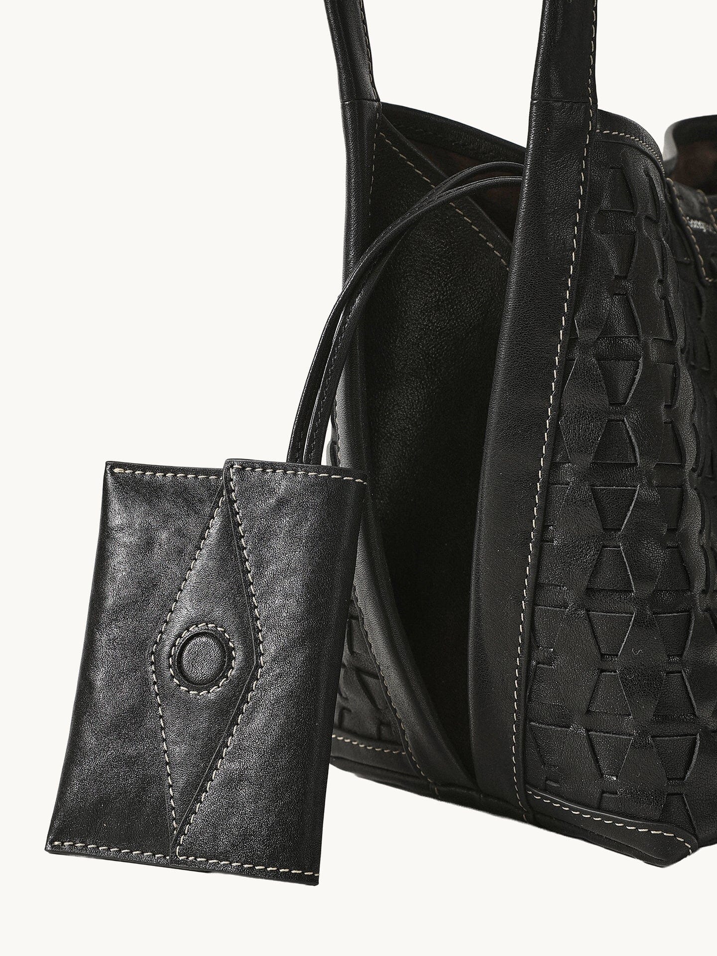 Lattice Bucket Bag