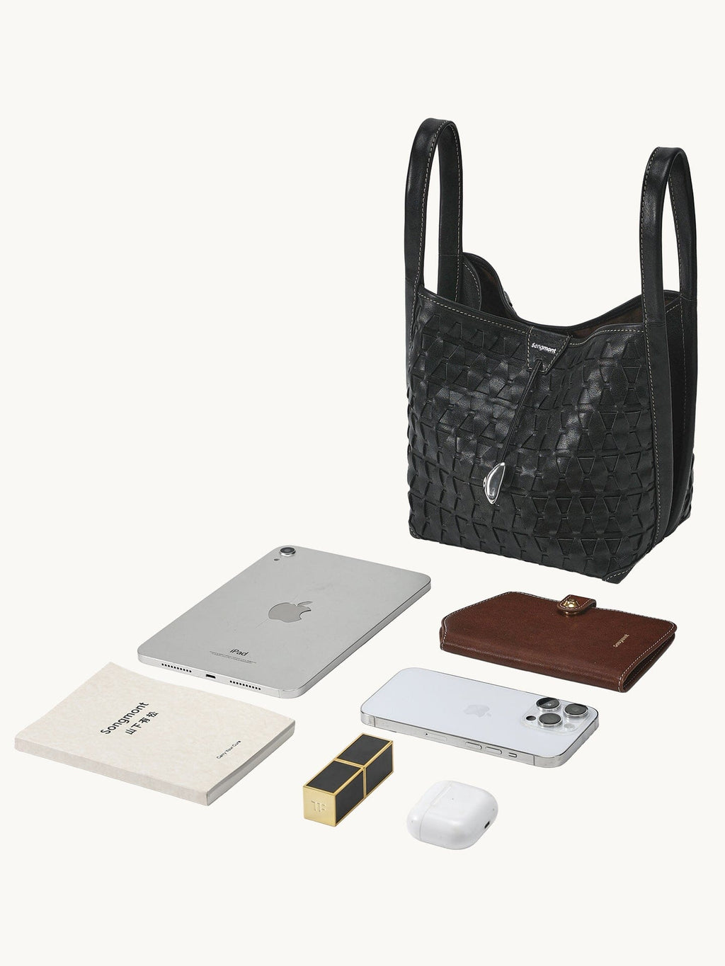 Lattice Bucket Bag