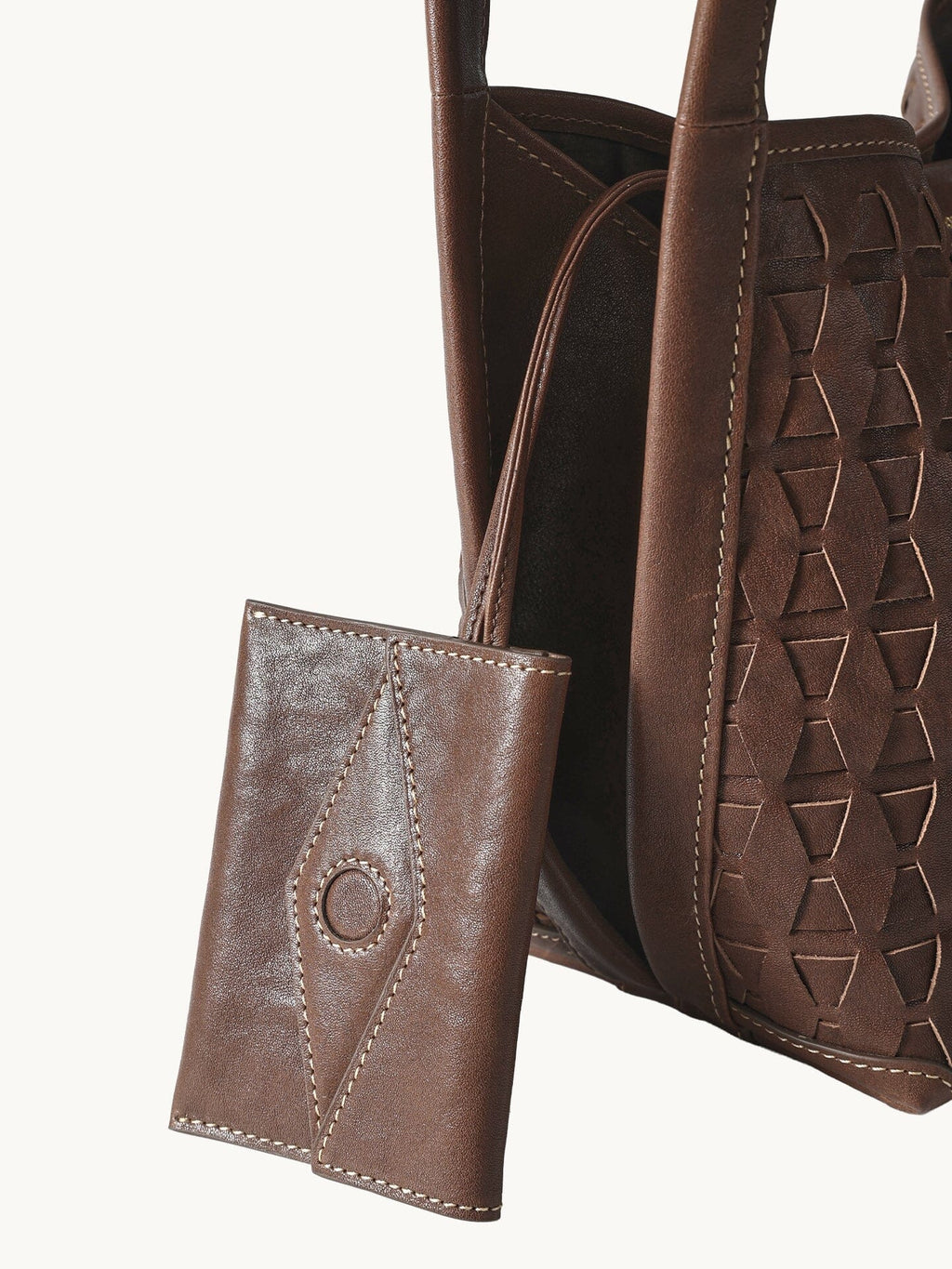 Lattice Bucket Bag