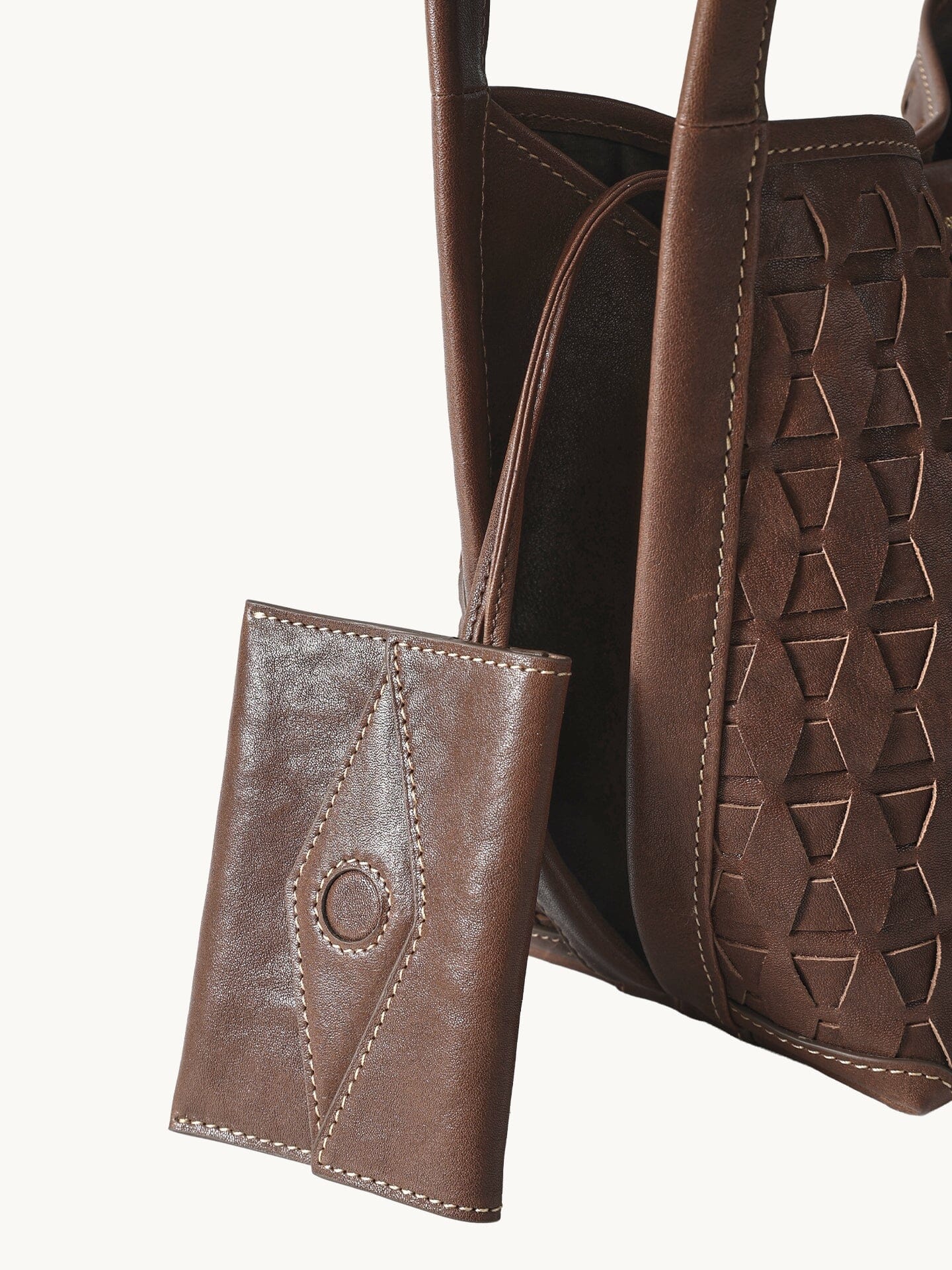 Lattice Bucket Bag