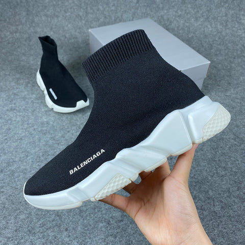 Balenciaga Wmns Speed Trainer Mid 'Black White'